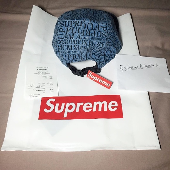 Supreme denim camp cap \