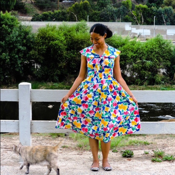80's vintage Hawaiian dress
