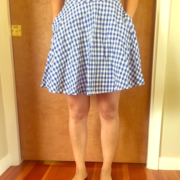 Checkered J Crew skirt