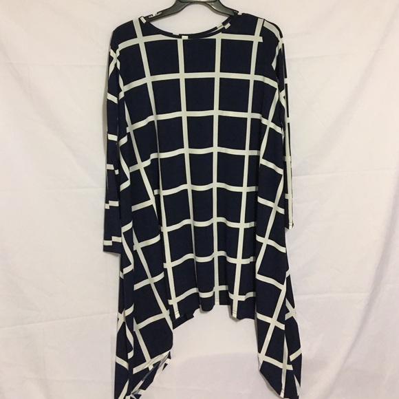Navy blue handkerchief dress