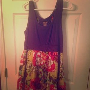 Anthropologie fit and flare sleeveless dress