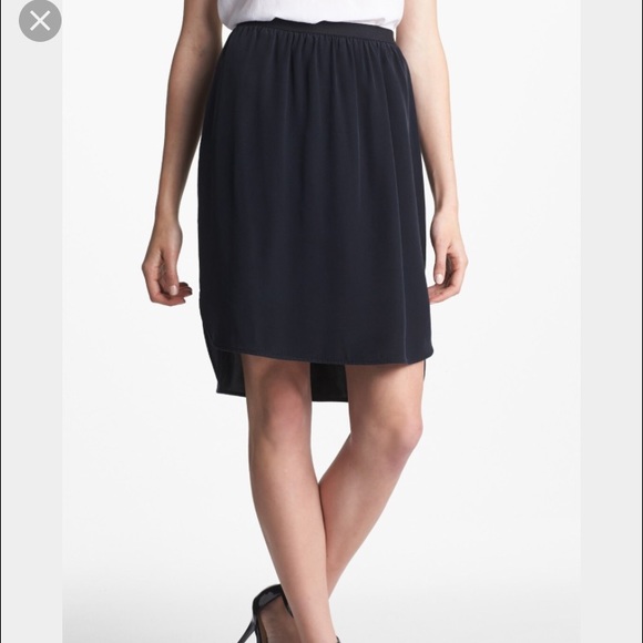 Trouve high low silk skirt in black ✨reduced✨