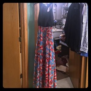 MM Couture by Miss Me XS maxi floral print dress.