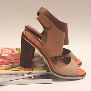 Color block heels