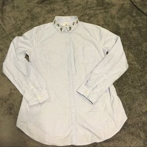 Ann Taylor Blue Button Up