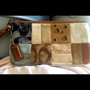 COACH Denim Style Large Wristlet
