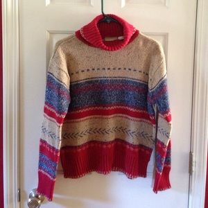 Liz Claiborne loose turtleneck sweater.