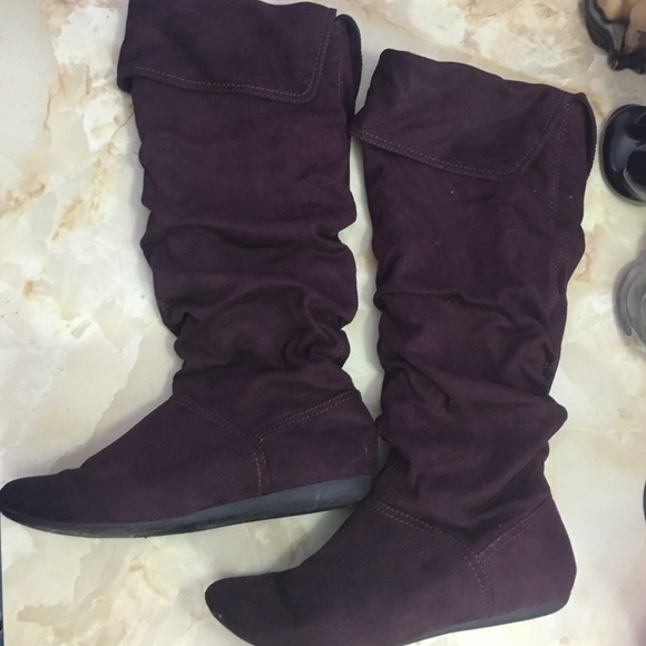 Purple boots
