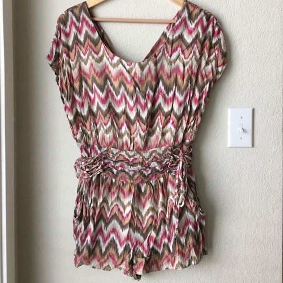Ikat print romper