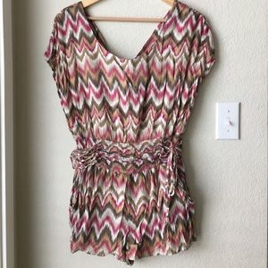 Ikat print romper
