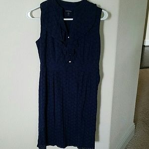 Navy Chadwicks eyelet dress