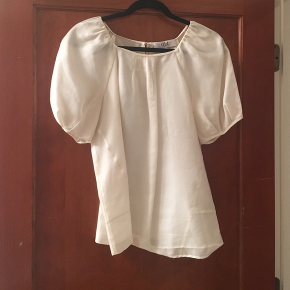 Tibi white blouse size 6