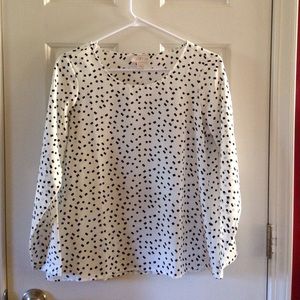 Ann Taylor long-sleeved pull-on blouse.