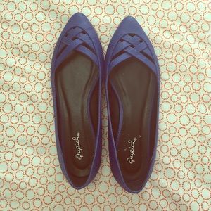 Qupid navy flats