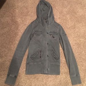 Fox charcoal grey zip up