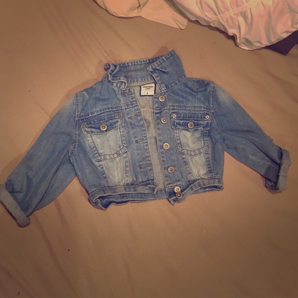 Cropped jean jacket