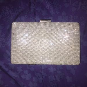 Sparkly Silver Clutch