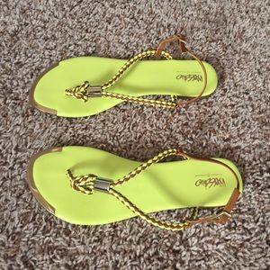 Bright cut sandals!