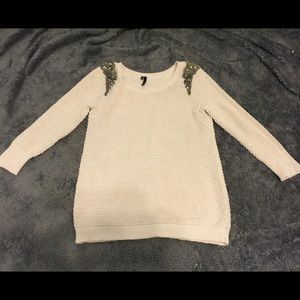 Maurice's Sweater with embellished shoulders