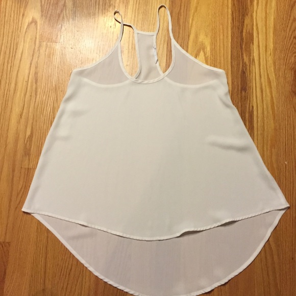 Cream Francesca's Lush brand tank. Small