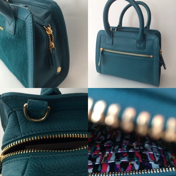 Vera Bradley Mini Satchel Crossbody in Teal - Picture 4 of 4