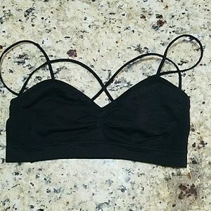 Strappy cage front bralette