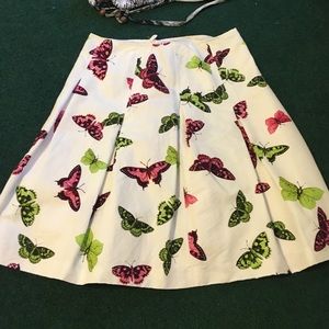 Talbots butterfly skirt