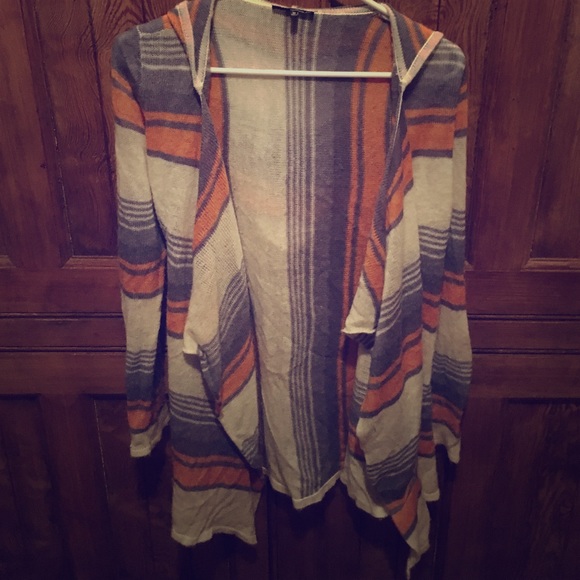 Pac Sun Light Hooded Cardigan