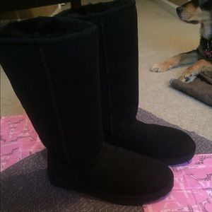 Ugg tall black/black size 7 boots