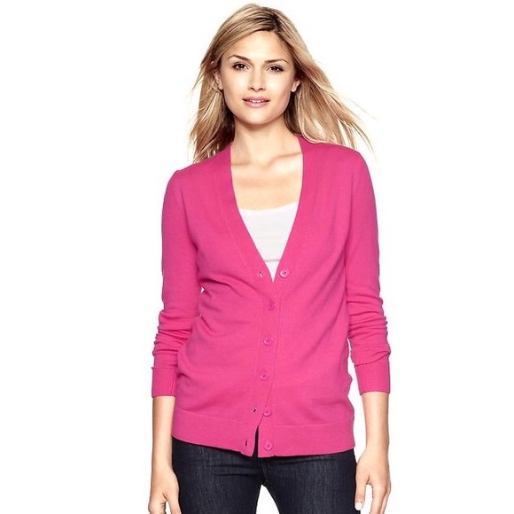 Gap Sweaters - GAP Raspberry Sorbet Eversoft Cardigan Sweater
