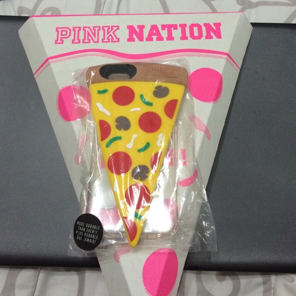 Super cute iphone 6/6s hard rubber pizza case !