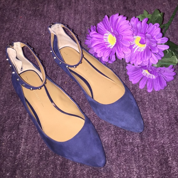 Midnight navy banana republic Bryany flats!