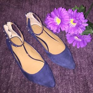 Midnight navy banana republic Bryany flats!