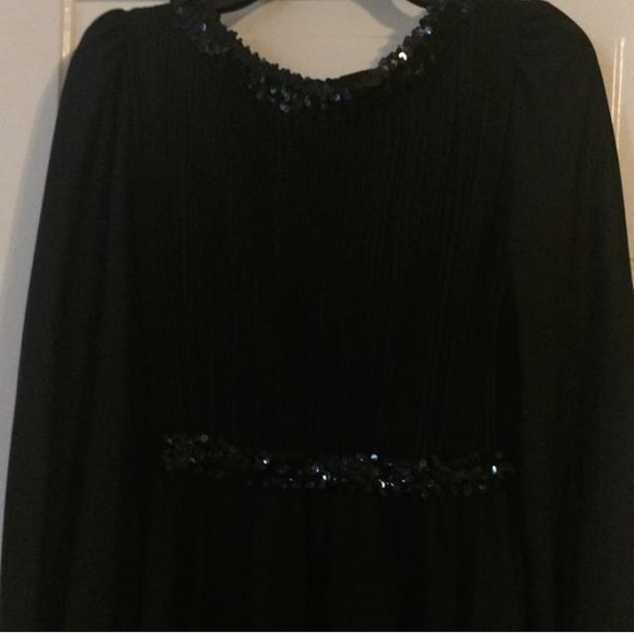 Pleated 80s Dress