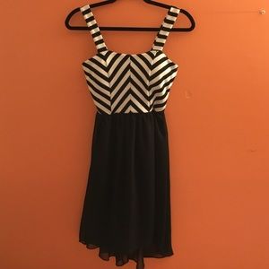 Black and white dress