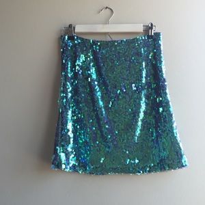 Minkpink sequin translucent mermaid skirt