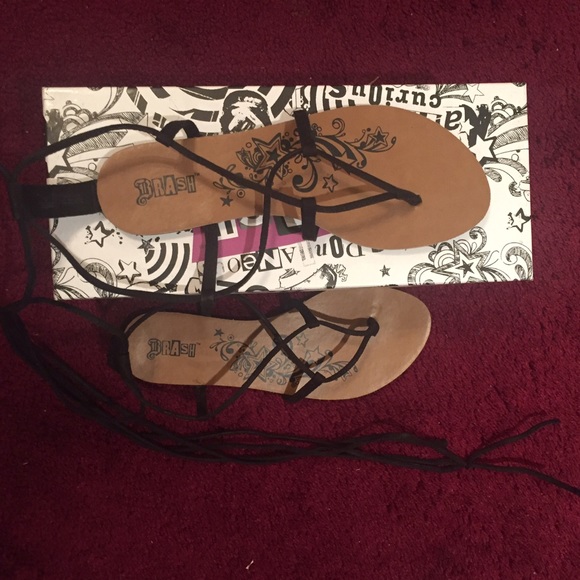 Brash lace up sandals
