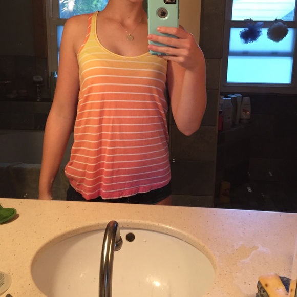 Orange ombré tank