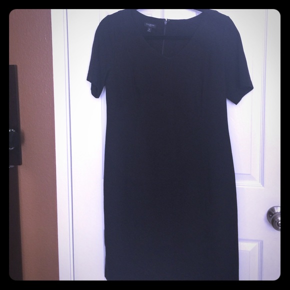 Talbots black sheath dress
