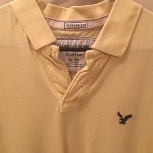 American Eagle Yellow Polo XL