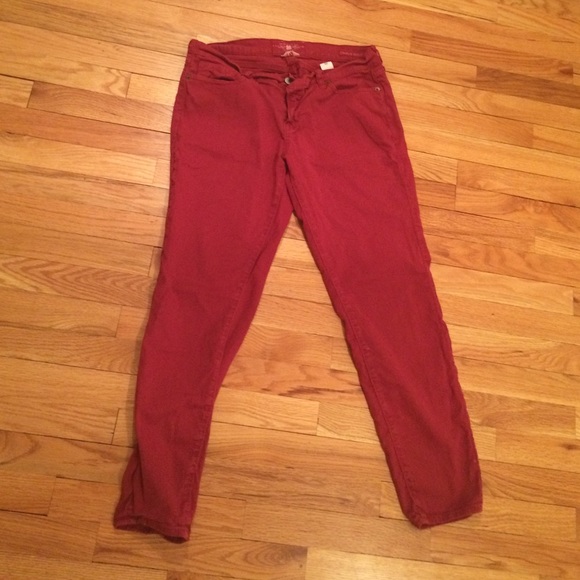 Red Lucky Brand Skinny Jeans