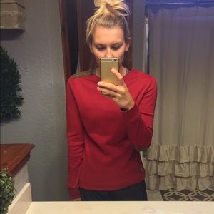 Women's Ralph Lauren elbow patch shirt