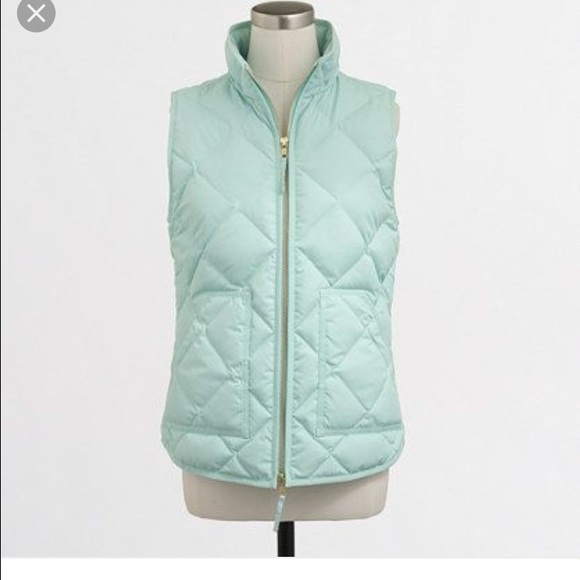 J. Crew Jackets & Blazers - Jcrew mint vest -sold out color!!!