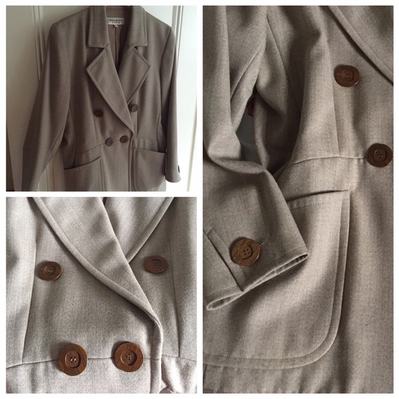 🎉HP!Yves Saint Laurent // Rive Gauche blazer coat - Picture 4 of 4