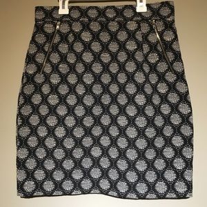 Printed High waist skirt