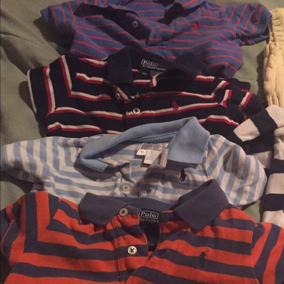 4 polo Ralph Lauren boys size 9 month shirts
