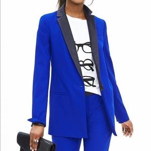 Banana Republic Cobalt Lightweight Wool Blazer