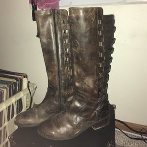 Tall brown boots