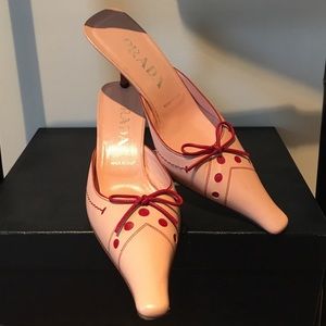 Vintage Prada Kitten Heel Mules