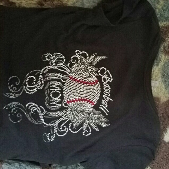 Baseball mom blingy shirt